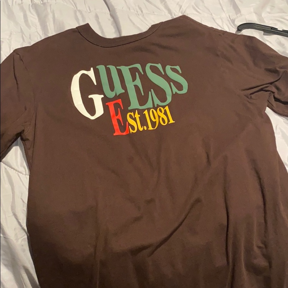 Guess long sleeve brown